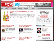 Tablet Screenshot of marketingtimes.co.za